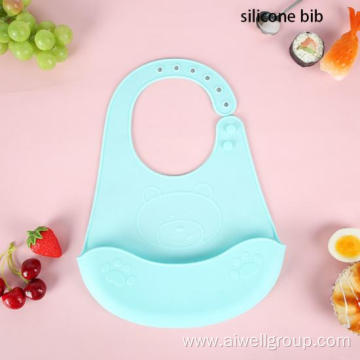 Baby Soft Cute Food Grade Silicone Bib